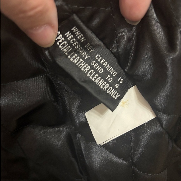 Wilsons Leather Vintage Button Up Black Leather Jacket Men’s Size Medium - Picture 8 of 14